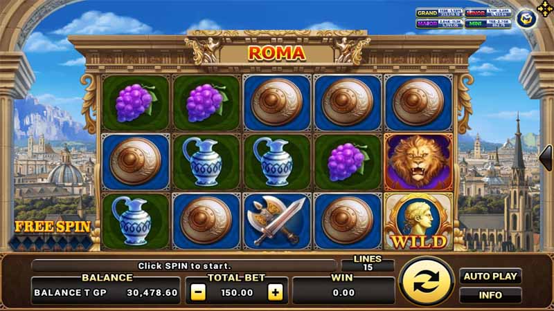 สัญลักษณ์ตัวช่วยพิเศษภายในเกมสล็อต Roma