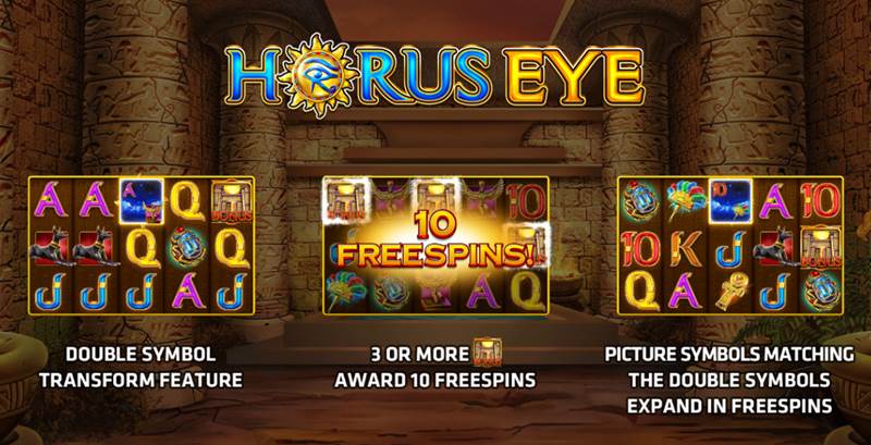 สัญลักษณ์ตัวช่วยพิเศษในเกมสล็อต Horus Eye